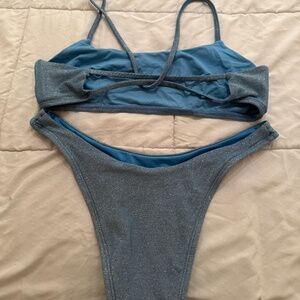 XS Vitamin A Shimmer Blue Bikini Set